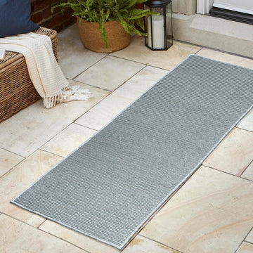 Aarhus Minimalist Scandi Striped Area Rug